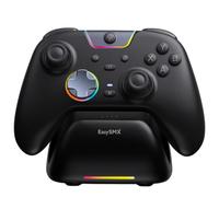 EasySMX X05Pro Wireless PC Gaming Controller with Smart Charging Dock - Full Quiet Buttons, Hall Effect Joysticks,Dual-Stage Linear Triggers,1000mAh Long Battery Life, for PC/Switch/Android/iOS