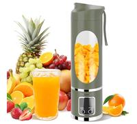EasySpeed Portable Blender, 450ml Personal Mixer Juicer, USB Rechargeable 1300 mAh Battery Capacity, Mini Blender Fruit with 10 Stainless Steel Blades, For Watermelon, Strawberry, kiwi, Green