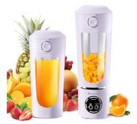 EasySpeed Portable Blender, 700ml Personal Mixer Juicer, USB Rechargeable 1500 mAh Battery Capacity, Mini Blender Fruit with 12 Stainless Steel Blades, For Watermelon, Strawberry, kiwi,Purple
