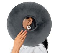EasyStar Ear Piercing Pillow with Removable Pillowcase, Adjustable Padding Side Sleeper Pillow, Donut Shaped 29 by 29 cm, Protect Your Ears and Providing a Good Night's Sleep