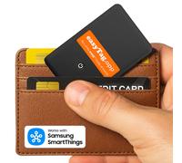 easyTag .app Card Tracker (Samsung Only) - Slim & Durable Smart Tag for Wallets, Bags, Suitcases & Luggage. Rechargeable Smart Tag Compatible w/ easyTag Black