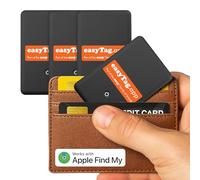 easyTag Wallet Tracker Card (Apple Only) - Slim Rechargeable Wallet Finder & Luggage Tracker Device, Smart Tag Tracking Card Compatible With Apple Find My App