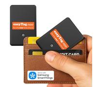 easyTag Wallet Tracker Card (Samsung Only) - Slim and Global Tracking Smart Tag for Wallets, Bags, Suitcases and Luggage. Rechargeable Smart Tag Compatible with Samsung SmartThings App (2)