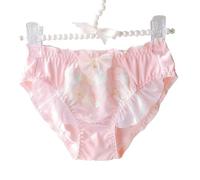 EasyTalk Panties, Cute, High School Students, Preppy Bowknots, Elegant, Lace, Girl Atmosphere, Non-Sewing, Skin-friendly Panties, Fluffy, Women's Underwear (UK, Alpha, XL, Regular, Regular, XB432-P)