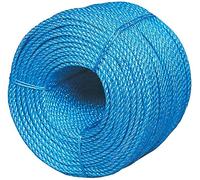 EasyToPack 12mm x 10m Blue Polypropylene Nylon Rope | Tarpaulin Rope | Builders Poly Rope