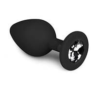 EasyToys Anal Collection Diamond Plug, Black, Medium