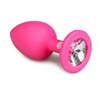 EasyToys Anal Collection Diamond Plug, Pink, Small