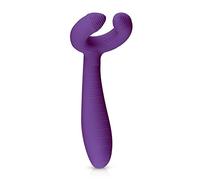 EasyToys Couples Vibrator - Versatile Toy - for Couples - Waterproof and Rechargeable - 2 Motors - 3 Speeds and 4 Patterns - G-Spot Stimulation - Masturbator - Targeted Stimulation - Purple