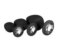 Easytoys Diamond - Black Anal Plug Set