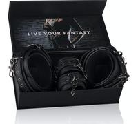 EasyToys Thigh & Wrist Cuff Restriant Set | Faux Leather Handcuffs