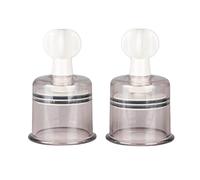 Easytoys Fetish Collection Nipple Stimulation Large Nipple and Clit Suckers, 2-Piece Clit Stimulation