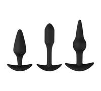 EasyToys Pleasure Kit - Varied Anal Plug Set (Black)