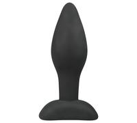 Easytoys - Small Silicone Anal Plug (Black)