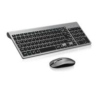 EasyTyping Wireless Keyboard and Mouse - Type with ease and double your efficiency! Cimetech Keyboard with High-end laptop keyboard technology and noiseless mouse, say goodbye to typing troubles