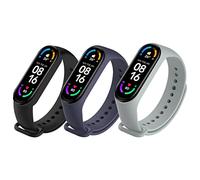 EasyULT 3 Pieces Straps Replacement Compatible with Xiaomi Mi Band 6 / Xiaomi Mi Band 5, Adjustable Silicone Replacement Wristbands Compatible with Xiaomi Band 6/5