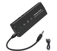 EasyULT Bluetooth 5.0 Usb Dongle Adapter for PC, 3-in-1 Bluetooth Transmitter Receiver/Wireless 3.5mm Audio Adapter, for TV/Home Stereo/Headphones/Speakers/Smartphone/Mouse/Keyboard(Black)
