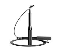 EasyULT Jump Rope, Speed Jumping Rope for Training Fitness Exercise, Adjustable Skipping Rope Adult Fitness, Professional Jump Rope for Fat Burning Fitness, Weight Loss, Boxing(Black)
