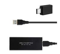 EasyULT M.2 NGff SSD Enclosure, M.2 SATA NGFF Enclosure Support All SATA B and B + M key SSD NGFF Caddy with USB 3.0 Cable, Not Support PCIE/NVME/M key SSD, with OTG Adapter