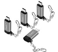 EasyULT Micro USB to USB C Adapter 4 Pack, Type C Female to Micro USB Male Support Data Sync, for Galaxy S8/S8+, S20 Note 20, Huawei Y7/Y6/P Smart/P8 Lite,LG G4,etc-Gray