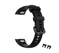 EasyULT Replacement Strap for Honor Band 5 / Honor Band 4, Soft Wrist Bracelet Silicone Wrist Strap Compatible for Huawei Honor Band 5 / Band 4 Fitness Tracker (Black)