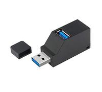 EasyULT USB 3.0 3-Port Hub (2 USB 2.0 + USB 3.0), Compatible with Windows XP/Vista/7/8/10, Mac OS, Linux (Black)