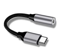 EasyULT USB C to 3.5mm Headphone Jack Adapter, Typc C to 3.5mm Aux Headphone Adapter, Compatible with Samsung Galaxy S22 S21 S20 Ultra Note 20, Hua-wei Mate 40/P30, Xiaomi 9 8-Silver