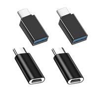 EasyULT USB C to USB Adapter USB C Male to USB 3.0 Female Adapter, and USB C to Micro USB Adapter [4-Pack], for Huawei P20/30, USB-C Smartphones and Type-C Devices