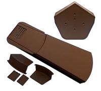 EasyVerge U Dry Verge Roof Kit - 50 Units, Universal Angle, Brown