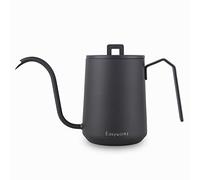 Easyworkz Gooseneck Pour Over Coffee Kettle 600ml Stainless Steel Hand Drip Coffee Pot with Long Narrow Spout,Matte Black