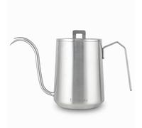 Easyworkz Gooseneck Pour Over Coffee Kettle 600ml Stainless Steel Hand Drip Coffee Pot with Long Narrow Spout,Brushed Silver