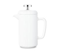 Easyworkz Porcelain French Press 650ml, Coffee Tea Maker with Stainless Steel Plunger, Ivory