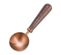 Easyworkz Retro Stainless Steel Coffee Scoop with Black Walnut Handle,10g Measuring Spoon (Rose Gold)