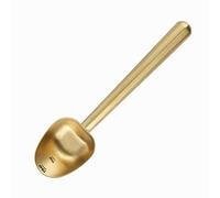 Easyworkz Stainless Steel Long Hollow Handle Coffee Scoop,7g Measuring Spoon for Ground Coffee and Loose Leaf Tea, Brass Gold