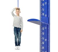 EASYXQ Height Measurement for Wall, Children Height Chart Ruler, Portable 3D Removable Growth Chart, Wall Height Measurement for Kids and Nursery Medical Office 79 inch (Blue)