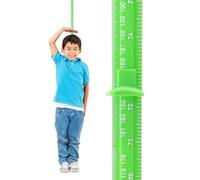 EASYXQ Height Measurement for Wall, Children Height Ruler, 3D Removable Growth Chart, Splicing Sliding Measuring Ruler for Kids and Nursery 79 inch (Green)
