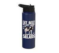 Eat Beef The West Wasn't Won On Salads Stainless Steel Insulated Water Bottle