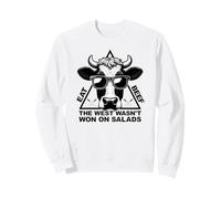 Eat Beef West Wasn't Won On Salad Funny Carnivore Diet Sweatshirt