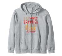 Eat Crawfish Drink Beer Cajun Festival Seafood Lovers Zip Hoodie