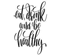 Eat Drink And Be Healthy: 6x9 College Ruled Line Paper 150 Pages
