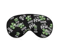 Eat Drink and Be Irish Blackout Sleep Mask for Side Sleeper Soft Covers for Travel Essentials Nap