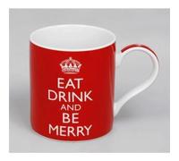 Eat Drink and Be Merry Fine China Mug - Boxed mug