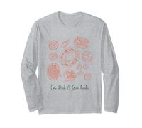 Eat Drink & Give Thanks Thanksgiving Dinner Feast Graphic Long Sleeve T-Shirt