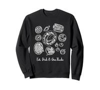 Eat Drink & Give Thanks Thanksgiving Dinner Feast Graphic Sweatshirt