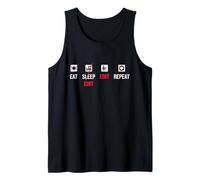Eat, Edit, Edit, Repeat, Editor Need no Sleep - Video Editor Tank Top