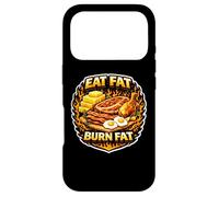 Eat Fat Burn Fat Keto Ketogenic Carnivore Diet Paleo Saying Case for iPhone 17 Pro