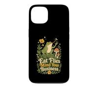 Eat Flies Mind Your Business Frog Mushroom Garden Case for iPhone 13