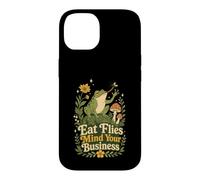 Eat Flies Mind Your Business Frog Mushroom Garden Case for iPhone 14