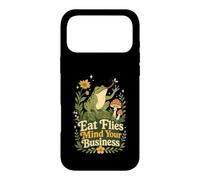 Eat Flies Mind Your Business Frog Mushroom Garden Case for iPhone 17 Pro Max