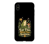 Eat Flies Mind Your Business Frog Mushroom Garden Case for iPhone XS Max