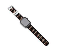 EAT Foodie Compatible with IWatch Series Silicone Strap Smartwatch Replacement Bands 42mm/44mm